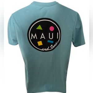 Maui and Sons Logo Tee Shirt Men M Medium